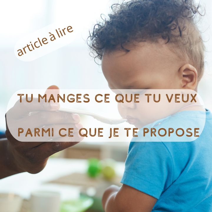 tu manges ce que tu veux parmi ce que je te propose