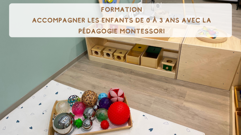 Formation Certifiante Montessori 0-3 ans Formation Accompagner les enfants de 0 à 3 ans avec la pédagogie Montessori