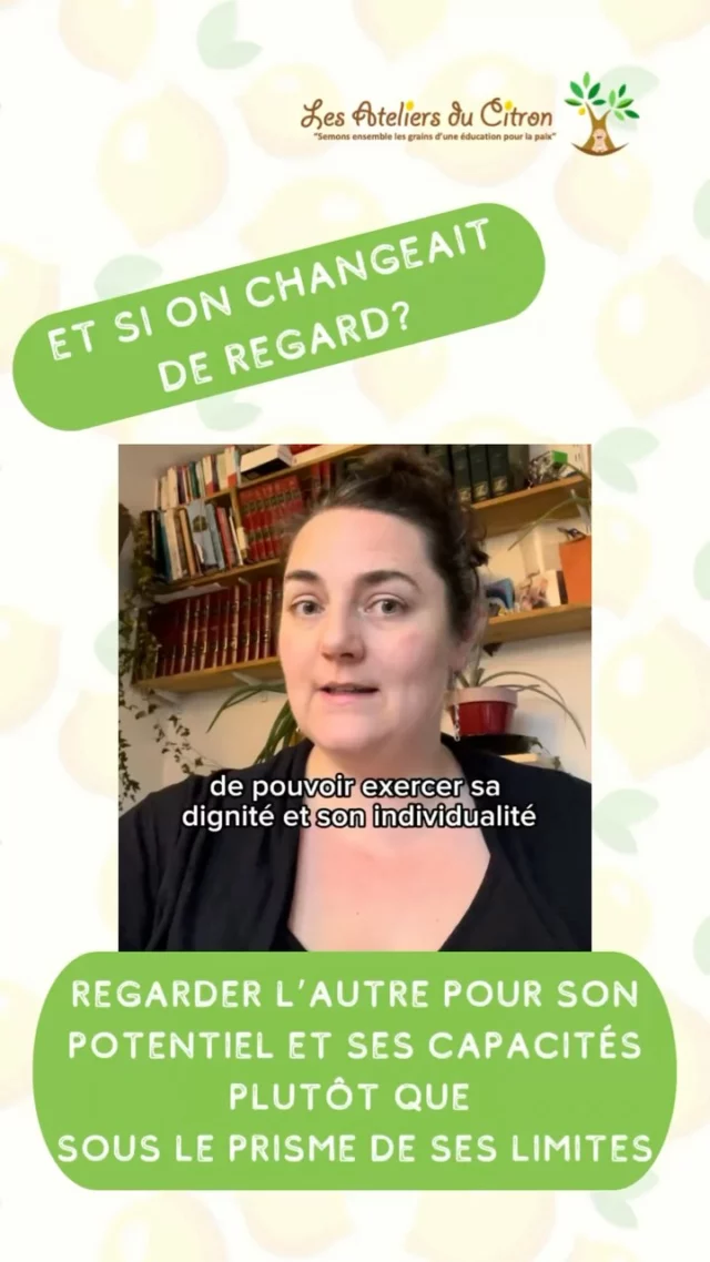 👀 Et si on changeait de regard ?

Dans l’éducation, le soin, ou l’accompagnement, il est essentiel de voir l’autre à travers ses capacités et son potentiel, et de lui permettre de faire par lui-même, pour lui-même. 🌱

💡 Pourquoi ? Parce que c’est ainsi que nous : ✨ Favorisons l’accès à sa dignité personnelle. ✨ Encourageons l’exercice de sa responsabilité individuelle et de son libre arbitre. ✨ Cultivons une posture respectueuse, en valorisant l’autre en tant que personne à part entière.

🌟 Changer de regard, c’est : ✅ Voir les forces de chacun, qu’il s’agisse d’un enfant en apprentissage, d’un senior en perte d’autonomie, ou d’une personne en situation de handicap. ✅ Accompagner dans le respect de l’individualité et du libre arbitre.
Parce que respecter les capacités de l’autre, c’est lui permettre de grandir et de s’épanouir avec dignité. 💛

#LesAteliersDuCitron #ÉducationPositive #AccompagnementBienveillant #Handicap #DignitéPersonnelle #responsabilitépersonnelle